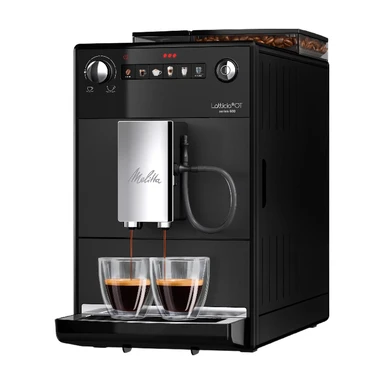 Melitta F300-103 Vollautomatische Kaffeemaschine, Schwarz/Silber, 1450 W, 1,5 L, 250 g, 15 Bar