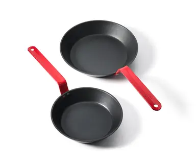 SENSARTE Nonstick Frying Pan Set 2-Piece, Oven Safe Skillets with Swiss Coating, Induction Compatible Chef Pan Set, Dishwasher Safe Cooking Pans, PFOA PFOS Free, 8 and 10 Inch