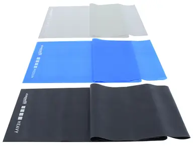 3PK Plat Weerstandsband - Latex 15*120cm Licht/Middel/Zwaar Weerstand, duurzame weerstand, Geen geur, Zacht Aanvoelen, Uitstekende rekbaarheid, Iedereen kan er eentje vinden die geschikt is voor yoga, fysiotherapie en pilates.