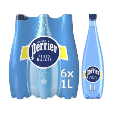 Perrier Eau minérale gazeuse - 6 x 1 L