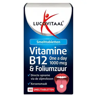 Lucovitaal Vitamine B12 & Foliumzuur - 60 Smelttabletten