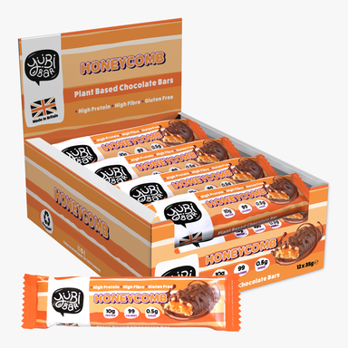 YuBi Bar Protein Nutrition Bar Protein Bars Honeycomb Flavour - 12 x 35g
