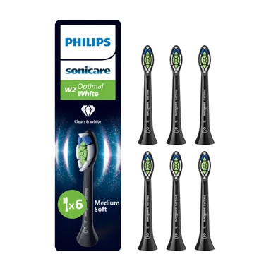 Philips Sonicare Aufsteckbürsten Optimal White HX6066/88, 6er-Pack