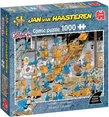 Jan Van Haasteren Oldtimers Go Forth! Puzzel - 1000 stuks