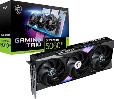 MSI GeForce RTX 5060 Ti 16G GAMING TRIO OC Graphics Card
