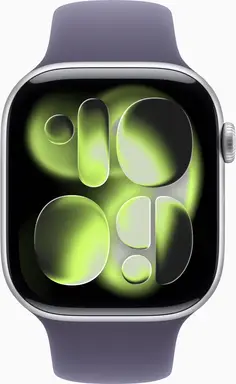 APPLE Watch Series 11 GPS 42mm Silver Aluminium Case with Purple Fog Sport Band - M/L