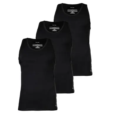 Calvin Klein Underwear Men's Undershirts 3-Pack  - Black  2XL
