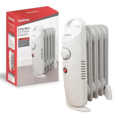 Benross 5 Fin Mini Oil Filled Radiator - 500w