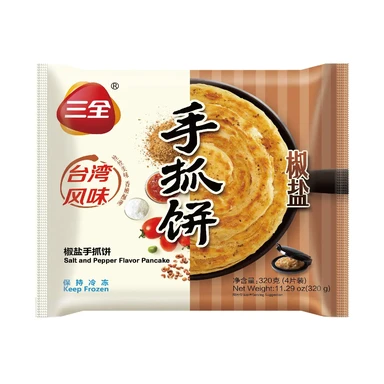 Sanquan Scallion Pancake with Pepper Salt Flavor, 320g