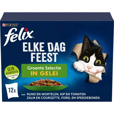 Felix premium kattenvoer groentenmix 12 x 85 g