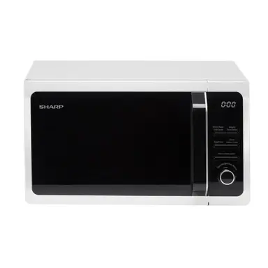 Sharp Microwave with Grill - 20L, White, 800W with 1000W Grill, 5 Power Levels, R664WM
