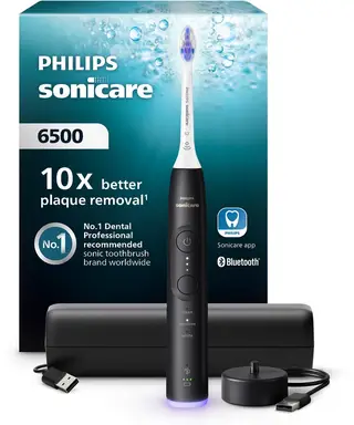 Philips HX7411/02 Sonicare DiamondClean elektrische tandenborstel - zwart - 5 poetsmodi - draadloze lader