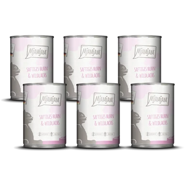 MjAMjAM Saftiges Huhn und Wildlachs 6 x 400 g