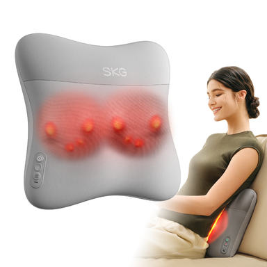 SKG VS500 Coussin de massage 20 nœuds rotatifs, double chauffage rapide À utiliser au bureau et à la maison Cadeau pour l'être aimé