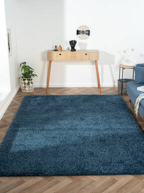 My Flair Teppich "My Shaggy" rechteckig dunkelblau 290 x 200 cm