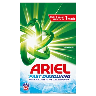 Ariel Fast Dissolving Washing Powder 1.375kg, 25 Washes, Original