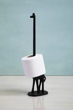 Maison by Premier Black Giraffe Toilet Roll Holder