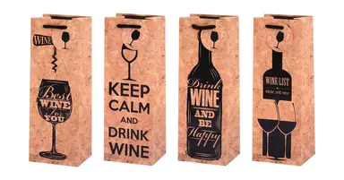Mikirei Gift Bags Wine Quotes Assorted Wine Bottle 8 Pieces