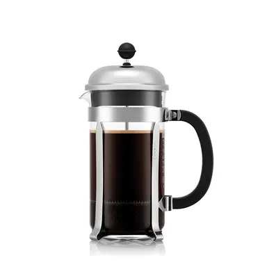 BODUM CHAMBORD 1L - 8 Cups - French Press Coffee Maker - Black