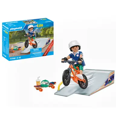 PLAYMOBIL 71798 My Life Skate Park with Ramp