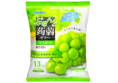 Orihiro Konjac Jelly Muscat Grape Flavor 120g (6-Pack, 20g Each)