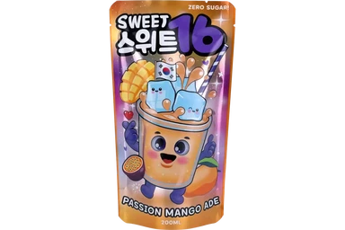 Sweet16 Ade passievrucht en mango suikervrij - 200 ml