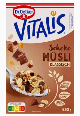 Oetker Vitalis Schoko Müsli klassisch 450 g