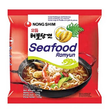 NongShim ramen aux fruits de mer - 125 g