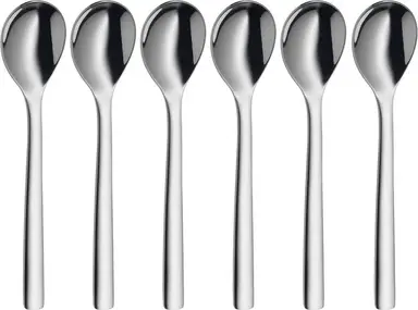 WMF Nuova eierlepelset - 6 stuks, 12 cm, rvs