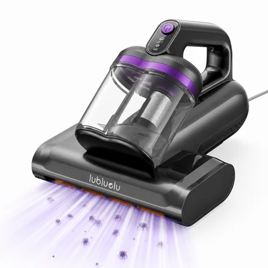 [Neuheiten Sale - 49,99 € mit kostenlosem Next-Day-Lieferung] Lubluelu 15 kPa Saugkraft 55 °C Heißlufttrocknung CM208 Anti-Milben UV Matratzensauger