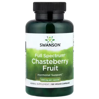 Swanson Full Spectrum Chasteberry Hormone Balance 400mg Capsules - 120 Capsules
