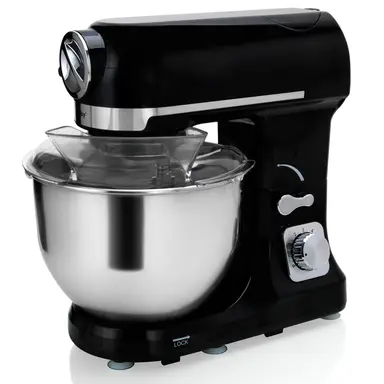 ROBBY Robot multifonction 5 L, 1000 W noir avec hachoir et mixeur 1,5 L en verre