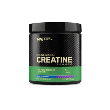 Optimum Nutrition Micronised Creatine 247.5g Blue Raspberry