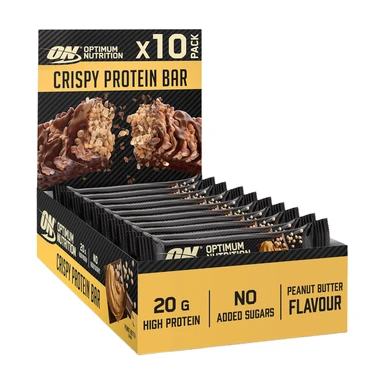Optimum Nutrition Protein Crisp Bar 10x65g Peanut Butter