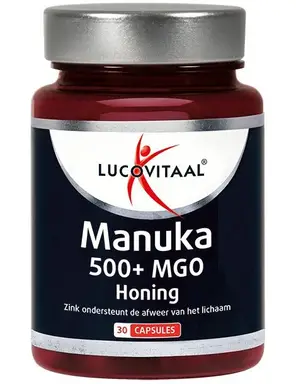 Lucovitaal Manuka Honing 500+ MGO Zink – 30 capsules