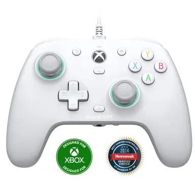 GameSir G7 SE Kabelgebundener Gaming-Controller für Xbox Series X|S, Xbox One, Windows 10/11, PC-Controller, Gamepad mit Hall-Effekt-Sticks und 3,5-mm-Audioanschluss (Weiß)