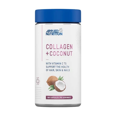 Applied Nutrition Collagen + Coconut Skin Hair & Nails Beauty Support Capsules - 180 Capsules