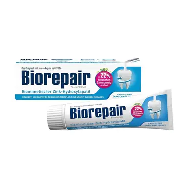 BIOREPAIR Total Protection Fluoridfreie Zahnpasta mit Patentierter Microrepair-Technologie zum Zahnschmelz-Repair & Karies-Prophylaxe – Für Kinder 6+ & Erwachsene – 75 ml