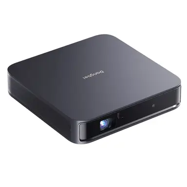Dangbei Atom Portable Laser Projector, 1200 ISO Lumens, 3D Ready, Official Netflix, 1080p HD with 4K HDR Input, 180" Display, HDR10, 2x5W Dolby Audio, Home Theater Projector with WiFi and Bluetooth
