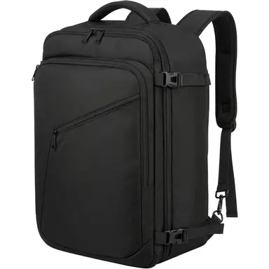 40L Travel Backpack Hand Luggage Airplane， Expandable 50x35x20cm Men Cabin Bag Lightweight Travel Backpack Women School Backpack Carry On Travel Backpack for Business， Work， Black， New Year Sale ， Top gift picks