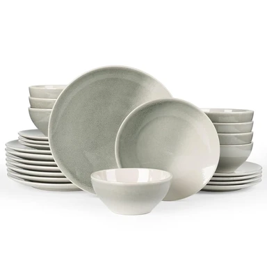 Richmount 24-teiliges Kochgeschirr-Set mit Farbverlauf - Salbeigrün