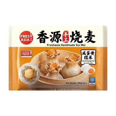 FRESHASIA Handgemachte Siu Mai mit gesalzenem Enteneiyolk und Klebreis-Geschmack 300g