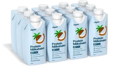 Vilgain Protein Milkshake Coconut Cream - 12 x 330ml