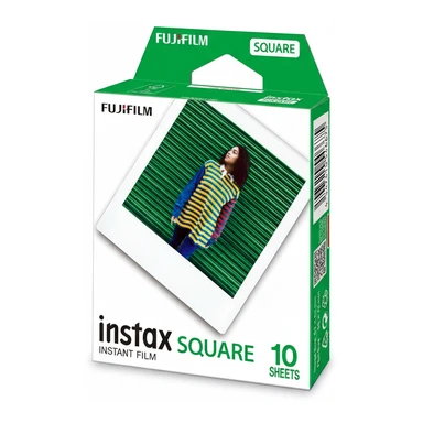 Instax SQUARE Sofortbildfilm, weißer Rand, 10er Pack, geeignet für alle Instax SQUARE Kameras und Drucker