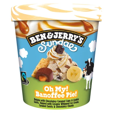 Ben & Jerrys Sundae Oh My Banoffee Pie 427ml