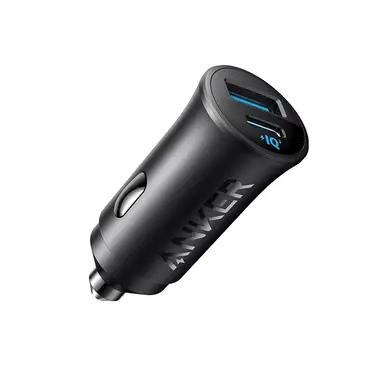 Anker USB-C kfz-ladegerät (30 W, 2 anschlüsse) mit PowerIQ 3.0, kfz-stromversorgung für iPhone, für die iPhone 17/16/15/14/13/12 serie, Samsung Galaxy S23/S22/S21 serie