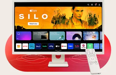 LG MyView Smart Monitor 32SR50F, 32 Inch, Full HD 1080P IPS Panel, Built in Speakers, Wifi & Bluetooth Connectivity, webOS Smart TV Apps with Remote Control, White