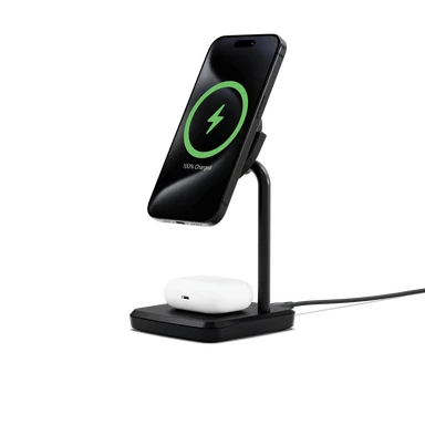 Cygnett Qi2.0 2-in-1 Wireless Charging Base – Black (International)