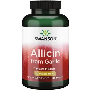 Swanson Allicin Garlic Heart Health Tablets - 100 Tablets