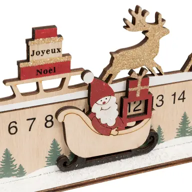 Feeric Houten advent-meetlat, rood, 40cm